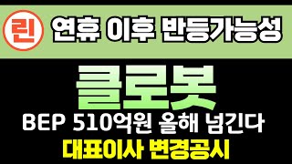 [클로봇 분석] 연휴이후 반등가능성 높습니다.