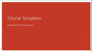 Tutorial Flows | Provisioning SharePoint Lists and Columns