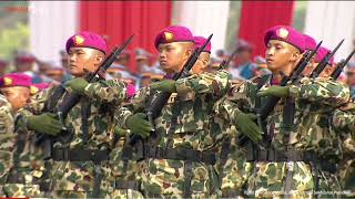 Fanfare Irup Masuk, Penghormatan Kebesaran dan Laporan | HUT ke-78 Tentara Nasional Indonesia