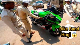 Police Stopped My Zx10r 😱 Biker vs Superbike 😓