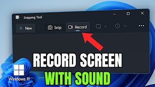 Windows 11: How To Record Your Screen with Sound Using Windows SNIPPING TOOL (2026 Update!)