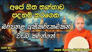 අපේ හිත තණ්හාව පදනම් කරගෙන බරපතළ අකීකරුකමකින් වැඩ කරන්නේ.special 01Ven Hasalaka Seelawimala Thero