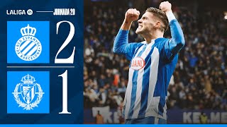 ⚽ RESUMEN J20 | Espanyol 2-1 Valladolid | #LaLigaHighlights