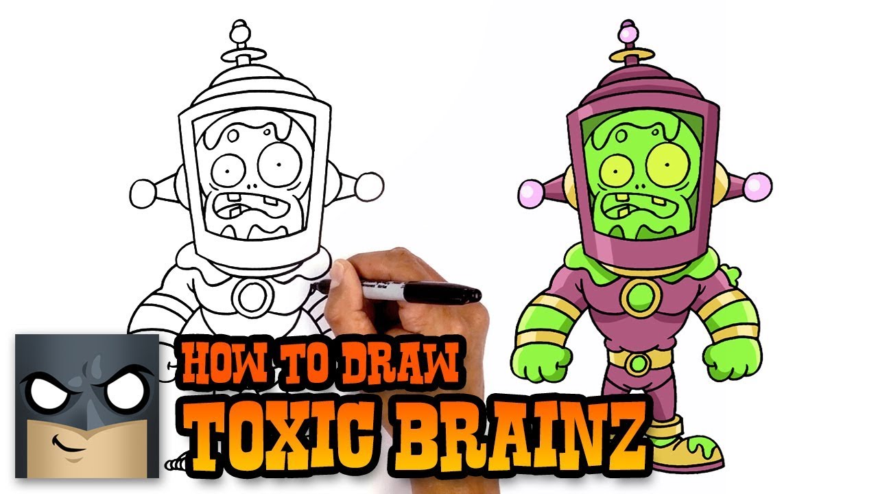 How To Draw Plants Vs Zombies | Toxic Brainz - YouTube