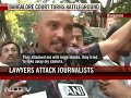 bangalore lawyers attack reporters with stones iron chairs