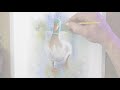 how to paint a winter scene a duck on ice