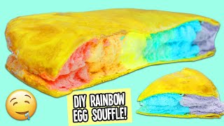 How to Make a Fluffy Rainbow Egg Soufflé Cake | Fun & Easy Delicious Treats to Try at Home!