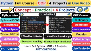 Python Full Course in Hindi | Complete Python with OOP | Tahseen Talks