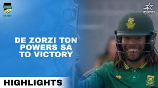 Tony de Zorzi's Spectacular Ton Leads South Africa to Victory | Highlights #SAvIND 2nd ODI