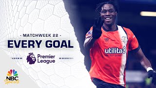Every Premier League goal from Matchweek 22 (2023-24) | NBC Sports