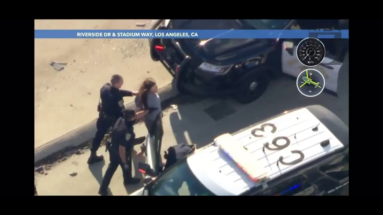 Live Police Chase In Los Angeles California - YouTube