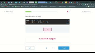 9 Module 1 Quiz | Python Intermediate | Sololearn