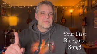 Your First Bluegrass Song! Easy Mandolin - Blue Moon of Kentucky