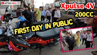 Xpulse 200 4V First Day Public Reaction 🔥 // Aftab king vlog ⭐ // Xpulse 4V 2024 Model