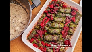 Mini cabbage rolls - in botwinka leaves, simply the best and completely different #gołąbki #botwinka