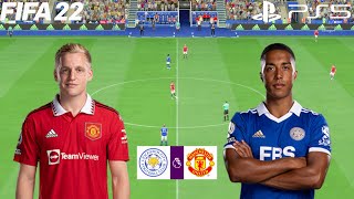 FIFA 22 | Leicester City vs Manchester United - 22/23 Premier League Season - Full Gameplay