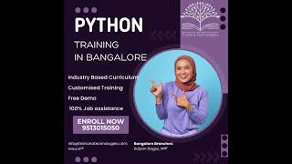 Python Training In Bangalore #trishanatechnologies #job #pythonfullstackdevelopercourseinbangalore