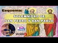 Esquema: SOLEMNIDAD DE SAN PEDRO Y SAN PABOO (Letras y Acordes PDF)