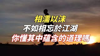 相濡以沫，不如相忘於江湖，你真的懂他其中蘊含的道理嗎？【禪壹】#开箱 #相談 #智慧