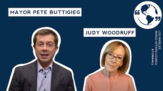 Mayor Pete Buttigieg, in conversation with Judy Woodruff
