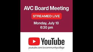 AVC Board of Trustees Meeting - July 10 2023