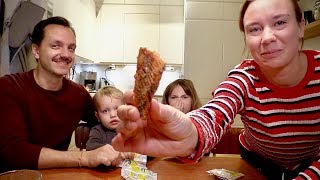 Tasting Malaysian snacks and sweets