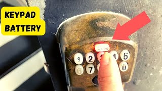 How to change a battery for Schlage Keypad Lock