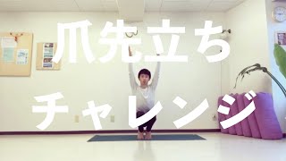 【早送り動画】爪先立ちチャレンジ