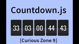 jQuery countdown | HTML | CSS | jQuery | CURIOUS ZONE 9