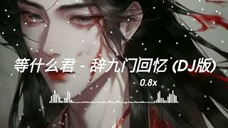 【一小時版本】等什么君 - 辞九门回忆 (DJ版) 0.8x || [1HOUR]