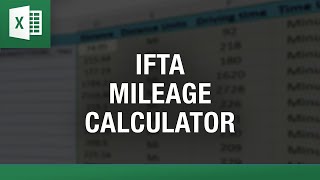 IFTA State Mileage Calculator - Calculate State by State Ifta Miles in Excel