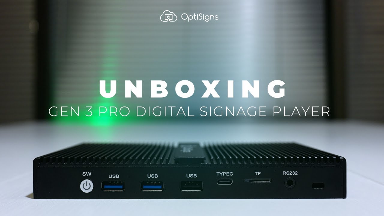 Unboxing Optisigns New Gen 3 Pro Digital Signage Player Youtube