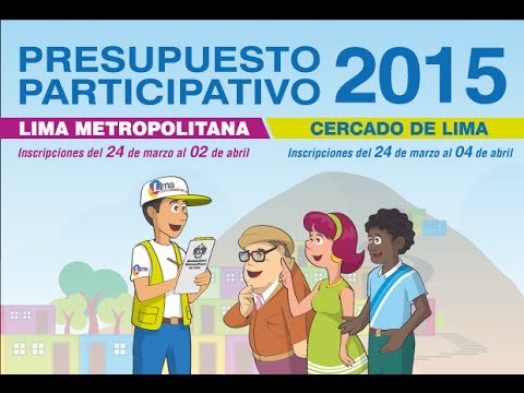 Presupuesto Participativo Metropolitano De Lima 2015 - YouTube