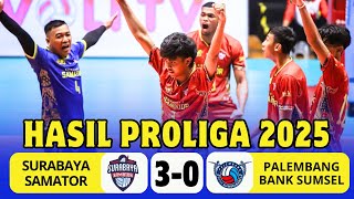 Hasil Proliga Hari Ini ~ Surabaya Samator vs Palembang Bank Sumsel Babel ~ Klasemen Proliga 2025