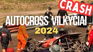 Buggy crash at FIA European autocross championship Vilkyčiai, Lithuania 2024