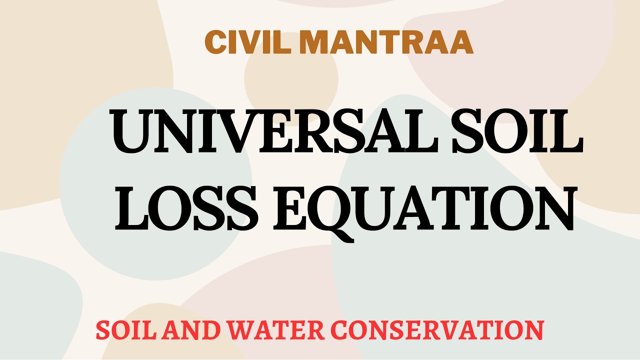 4 Universal Soil Loss Equation - YouTube