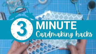 3 Minute Cardmaking Hack - Double Dimension with Stencils