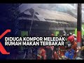 Diduga Gas Bocor dan Meledak, Sebuah Rumah Makan Terbakar di Siang Hari