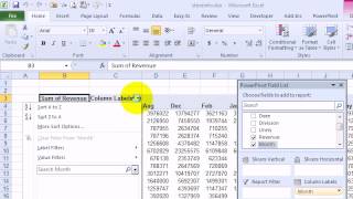 How to Sort Months in PowerPivot