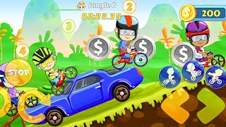 Jungle + Winter + Winter Bridge Levels | Vlad Niki Kids Bike Racing Game Play #2 | Abdullah Gaming 🎮