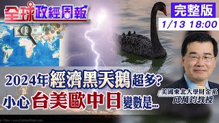 【全球政經周報】小心今年經濟黑天鵝 升息延滯效果!上半年發酵衝擊歐美 中國藏憂!外國直接投資連十月負數.還有? 半導體全球銷售量有變化!台灣利多利空?20240113 @中天財經頻道CtiFinance