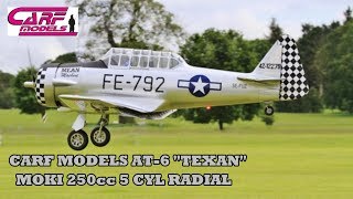 AMAZING 1/4 SCALE CARF AT-6 TEXAN - 250cc 5 CYL RADIAL MOKI - WESTON PARK - 2019