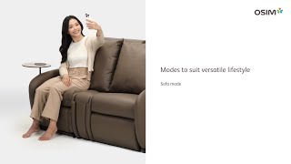 OSIM uDiva SOFA: Different Modes For Different Needs