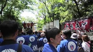 2019年5月5日 13時59分枚岡小太鼓祭り宝箱小太鼓台中垣とサセ