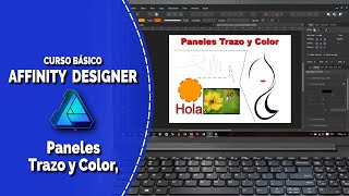 Paneles trazo y color en Affinity Designer Lección 11