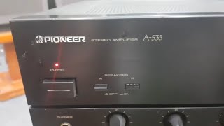 (Đã bán) Amply Pioneer A535 -  hàng bãi zin đẹp - đánh rất lực, ghép vang Karaoke tốt