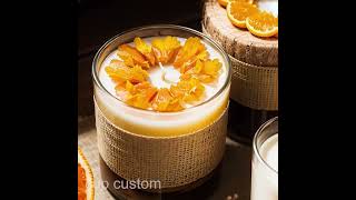 New Design Alert: Unique Orange Scented Candle Creations #customcandles #homedecor#fragrance