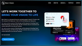 Multiple Pages Website using HTML CSS JavaScript & Bootstrap 5 | Responsive Multipage Website Design