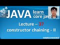 Calling super class constructor from sub class constructor : Constructor chaining. super() construct