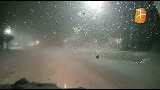 La neige ce soir dans la région de d'At Bu Youcef, Aïn El Hammam